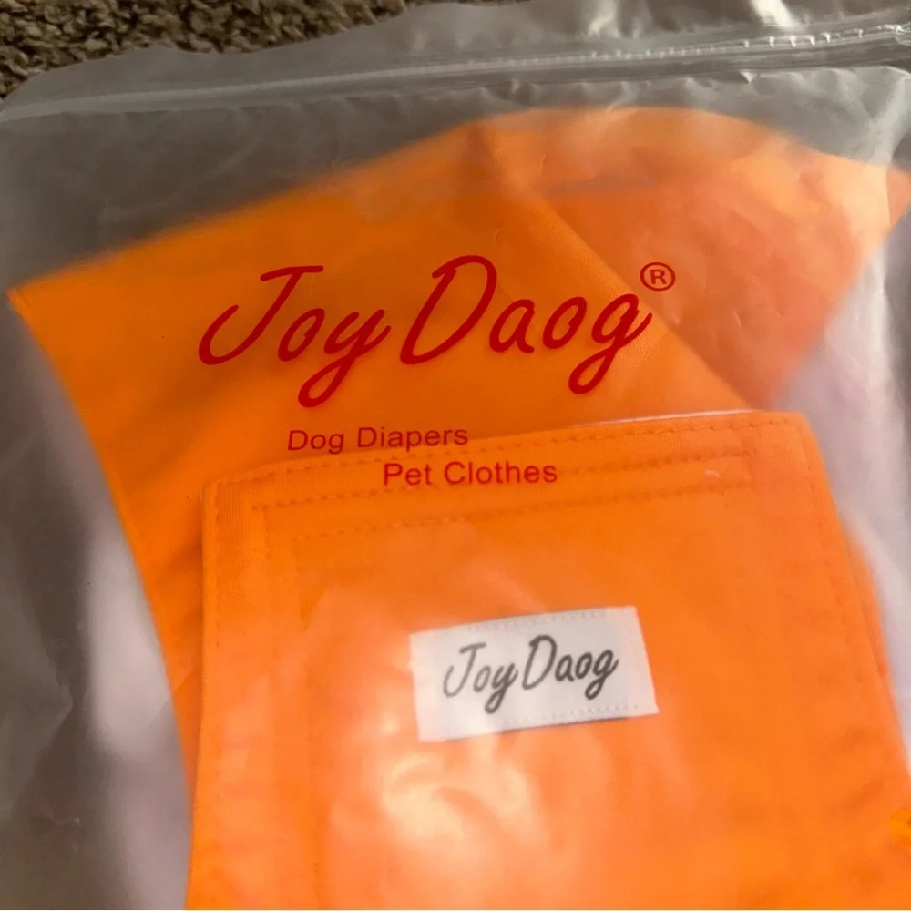 XXL Joy Daog Orange Dog Diaper